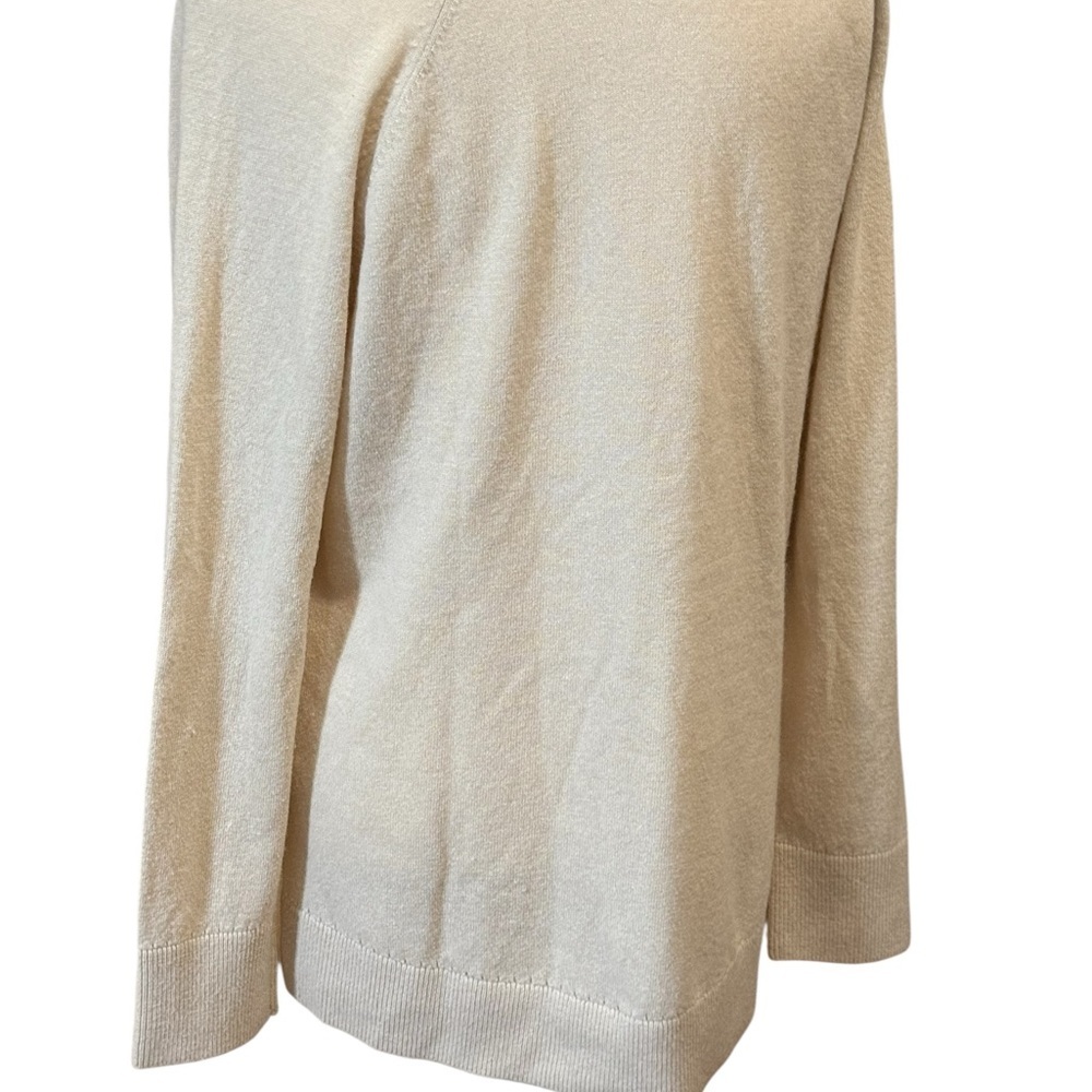 Kate Spade Cashmere Cream Bow Sweater M - Picture 5 of 6